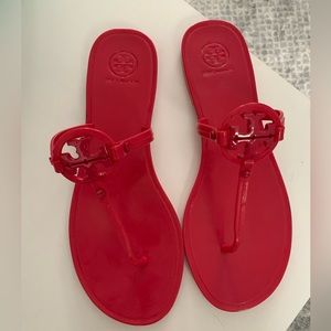 Tory Burch - size 9 - hot pink rubber sandals